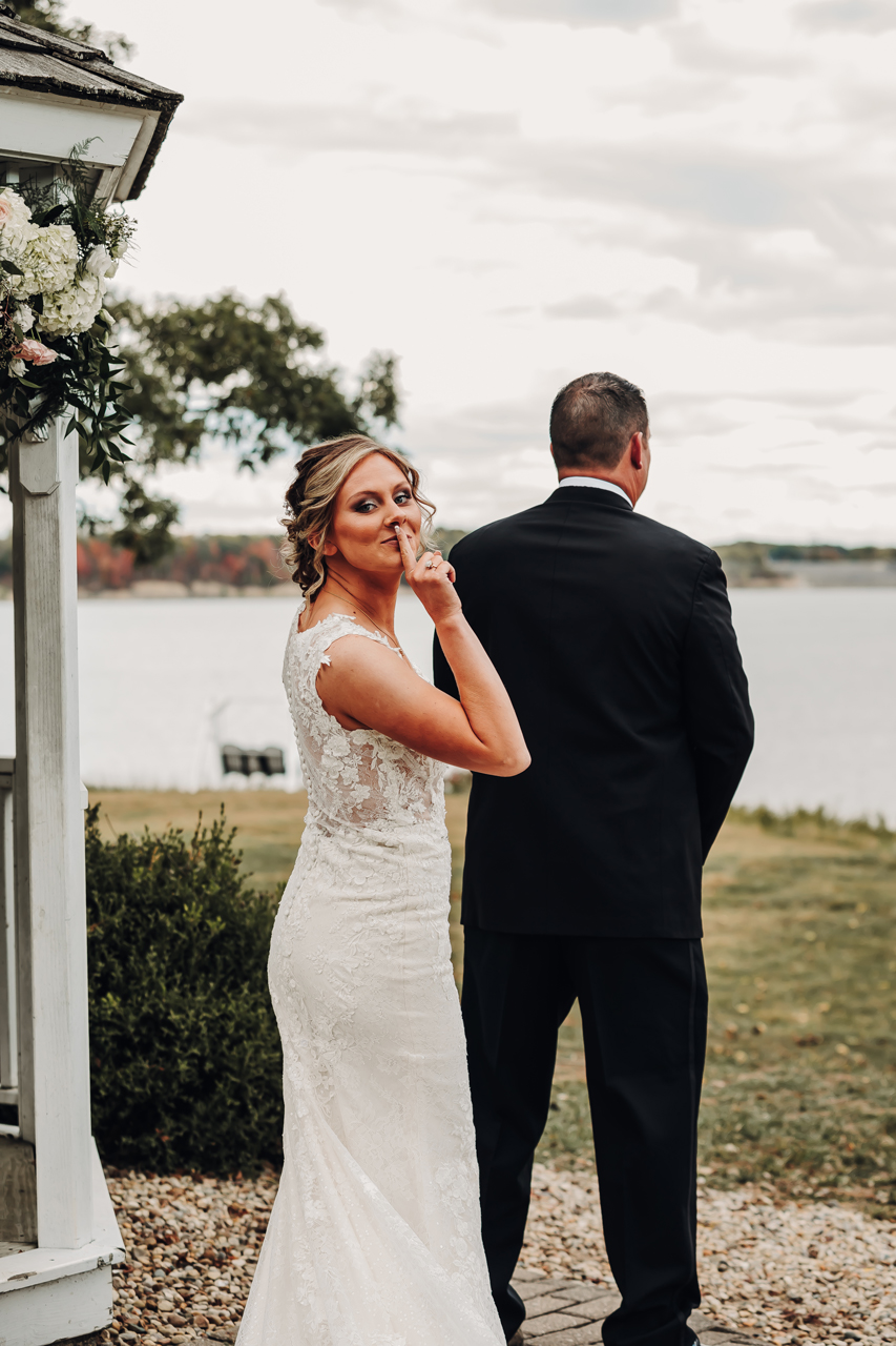 A Lovely Fall Wedding Beside A Lake - Bridal and Formal